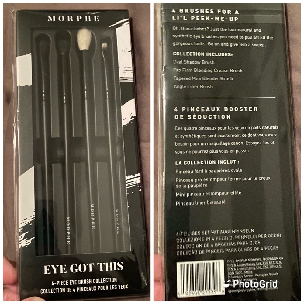 Morphe 4 piece Eyeshadow Brushes